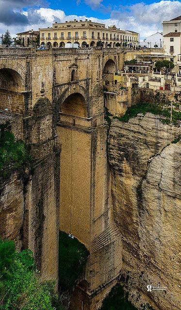 omgshowmetheworld:   Roma Bridge, Ronda, Spain   