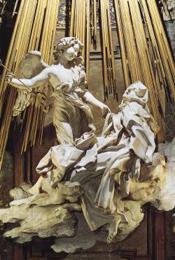 femalebeautyinart:  The Ecstasy of Saint Theresa Gian Lorenzo Bernini 1652 