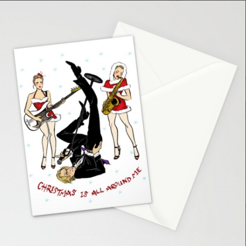 Christmas cards anyone? I’ve got ya covered right here: Mean Girls pin-up Xmas card 