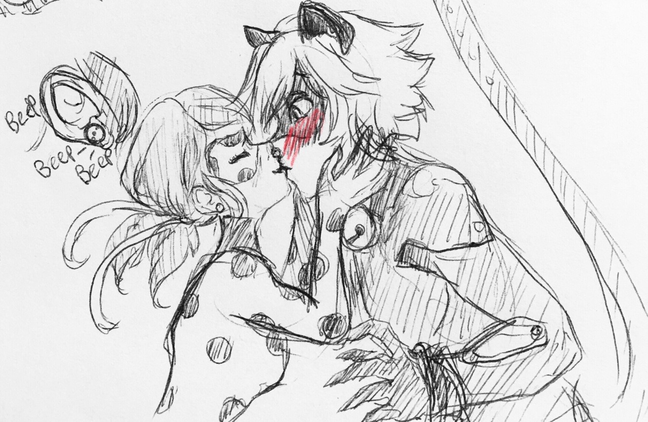 miracu-less:  -If LadyBug comes to terms with her feelings for Chat Noir-Slowly going