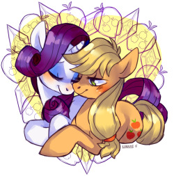 sharpasakunaike:  finally draws favorite pony ship  思わずワオッって叫んじまった。可愛いなぁ・・・・スケベしようや・・・