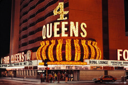 vintagelasvegas:Four Queens & Horseshoe,