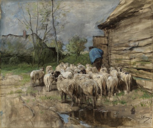 Anton Mauve (1838–88, The Netherlands)WatercoloursMauve was a Dutch realist painter who was a leadin