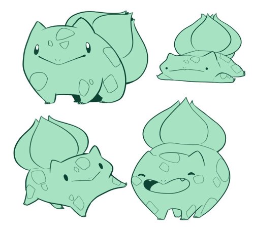 cubewatermelon:Also I doodled bulbiesors because I love bubbysawrs