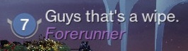 Username: Guys that's a wipe. Title: Forerunner