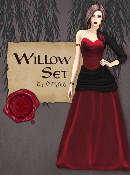 oydis:Willow Set  These are the items I gave away on the second week of Simblreen! The dress is insp