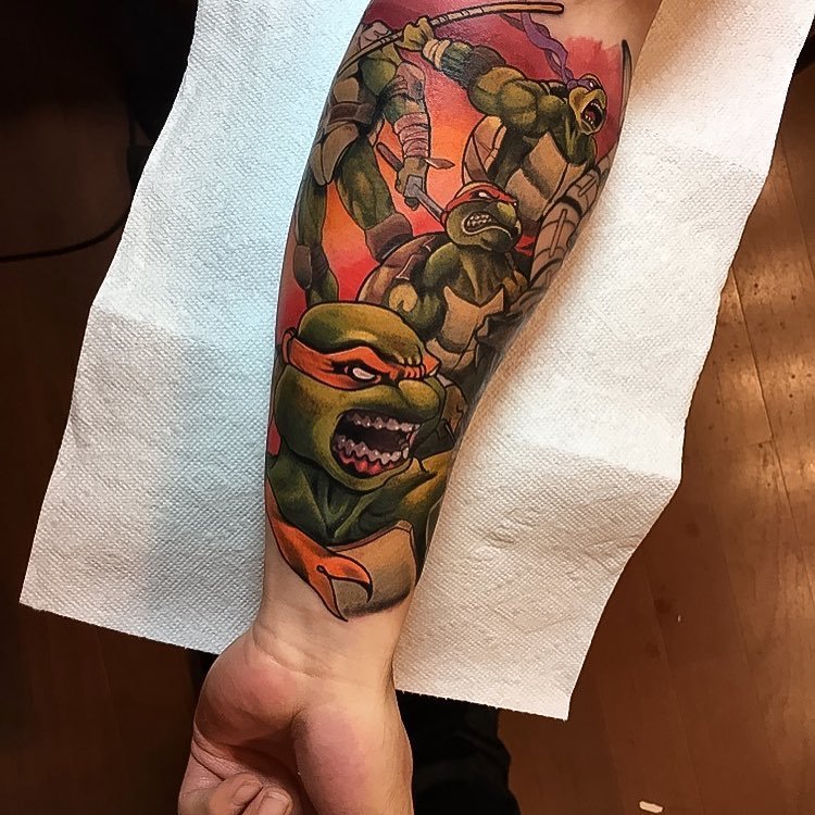 Red Baron Ink Tattoo — Super pumped on this addition to the 80's and 90's...