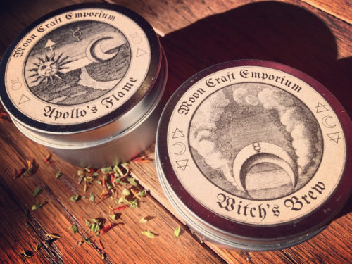 etsycult: Travel Candles - Witch’s Brew and Apollo’s Flame by MoonCraftEmporium