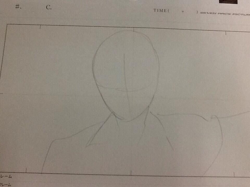 yoshi-x2:  Kageyama drawing progress by Katsuya Kikuchi. 