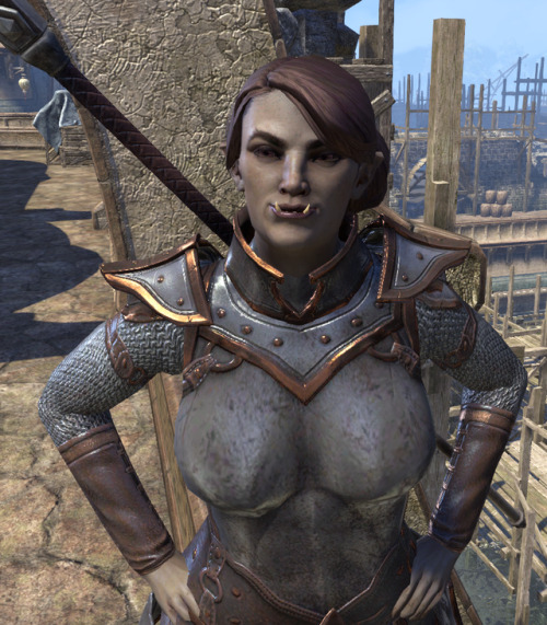 meet Ursaghal gra-Enkh, nomadic Orc wise-woman in trainingher best friend is a bear and she loves cu