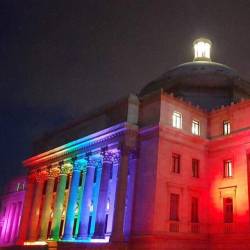 noelation:  El Capitolio de Puerto Rico, celebrating marriage equality.  