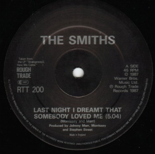 eightiess: The Smiths - Last Night I Dreamt That Somebody Loved Me - 1987