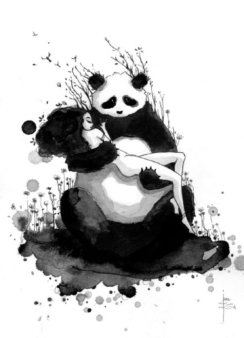 Porn photo boredpanda:    Panda & Maiden Ink Illustrations: