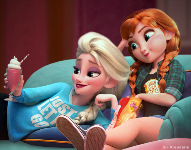 7. Elsa with Blue Hair in Ralph Breaks the Internet - wide 1