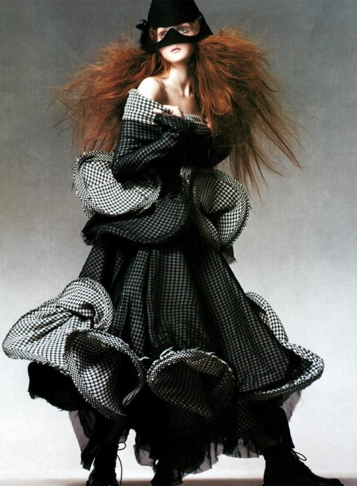 Lily Cole by Steven Meisel - Yohji Yamamoto Fall 2003