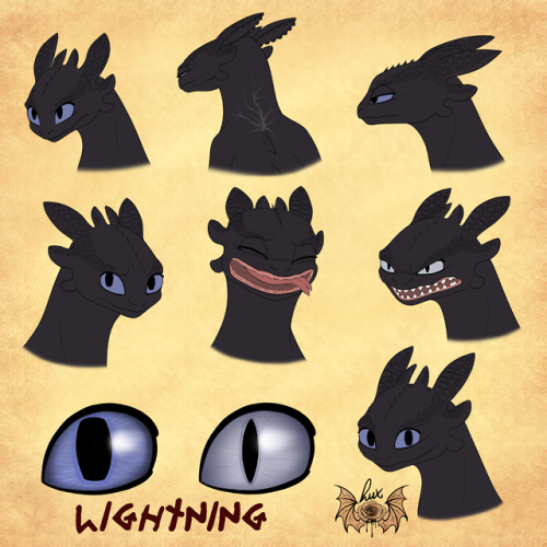 Lightning, A Beautiful Female Night Fury, Original Character Created By Mathmonkey167 From Fanfiction.net: