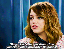 dailyandrewgarfield:  Have you ever killed anybody? 