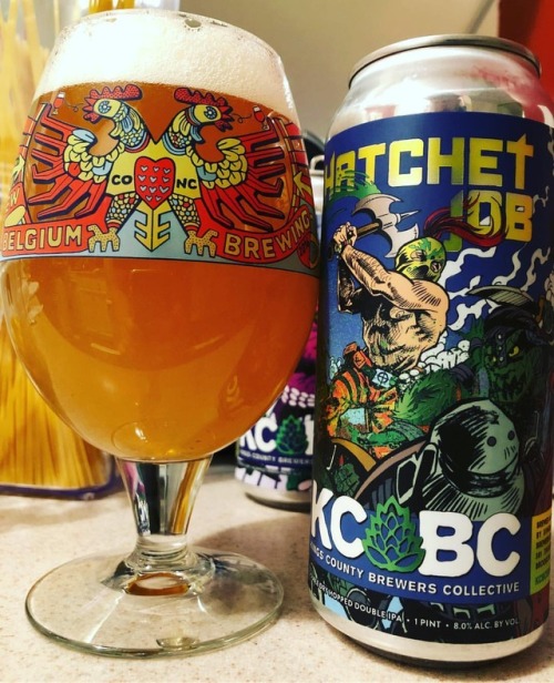 Hatchet Job (Double Dry Hopped DIPA) - @kcbcbeer - - - #drinkbeernow #beer #beerme #beerporn #beerne