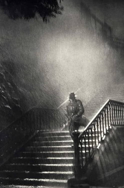 L’homme de nuit, (The night man )  Brest,northwestern France , 1939by René Jacques