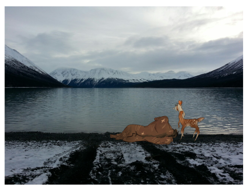 sketchchump: I drew more Lars and Deerboy in pictures I took from when I visited Alaska in January!