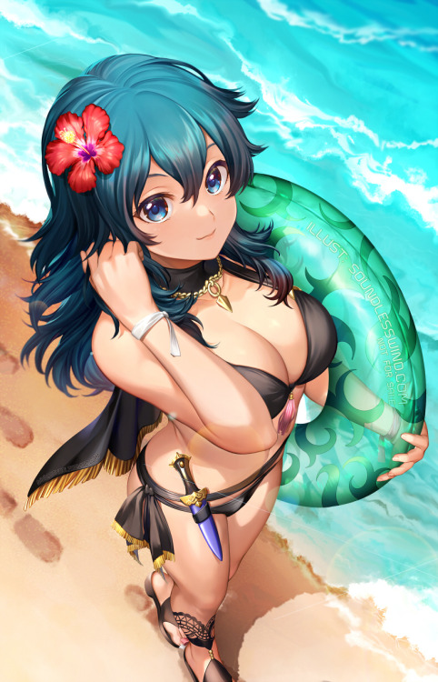 Summer Byleth illust. I just really wanted to draw her in a swimsuit u///u