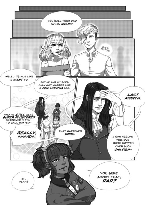 jakehercydraws: HELLO I almost forgot I was working on this, but here’s a DDADDS comic based off of this short fic by @skygemspeaks done with author permission I just know that I love Damien so much???????????????? 