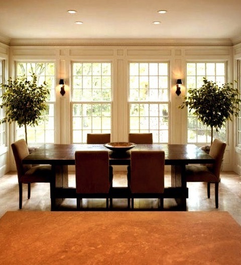 Transitional Dining Room - Enclosed