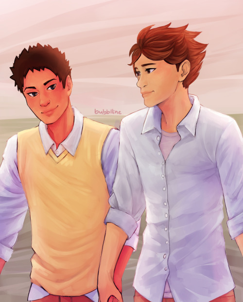 bubblline:happy birthday my sweet little muffin moami OuO I hope you like those boys taking a walk o