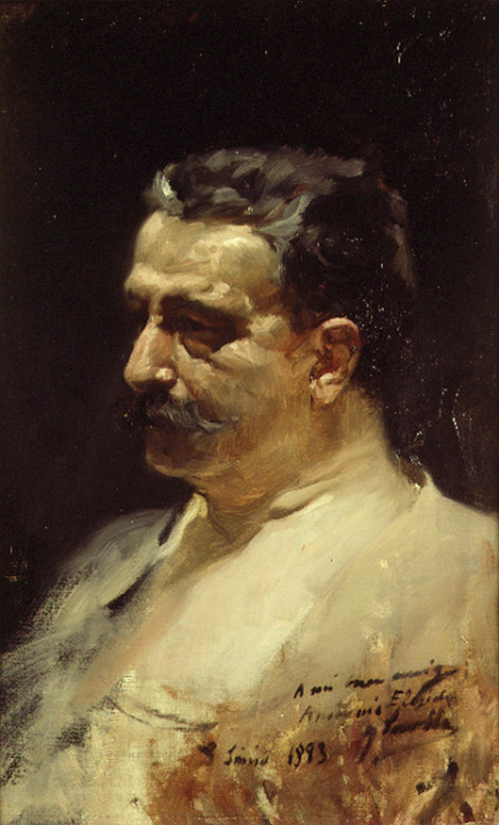 joaquin-sorolla: Portrait of Antonio Elegido, 1893, Joaquín Sorolla Medium: oil,canvas 