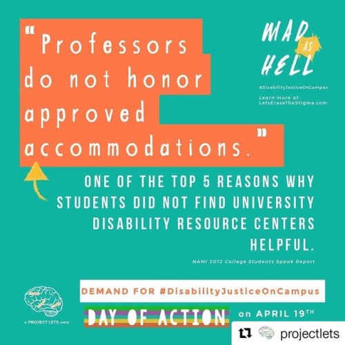 #Repost @projectlets (@get_repost)・・・[Text on graphic: &ldquo;Professors do not honor approved accom