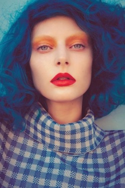 tatersgbeauty: 💙💙💙  Image Source: Numero Magazine 