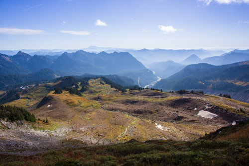 NORTHWEST ADVENTURE: Mount Rainier Mount Rainier is massive, a massive volcano. It’s covered b