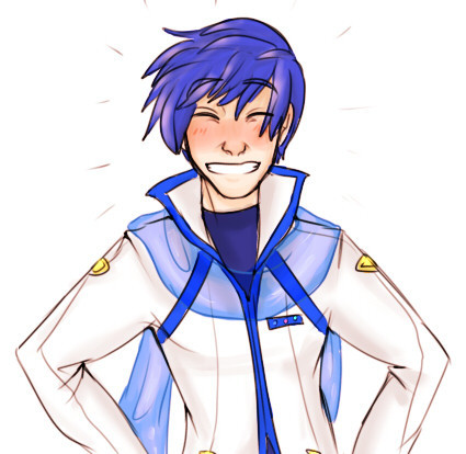 XXX dis kaito looking proud in his new V3 suit photo