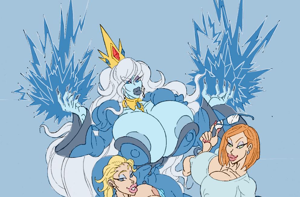 rsterling1:  Adventure time’s Ice queen got some big booty hos (Elsa and Ben 10