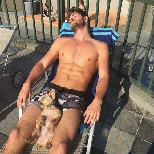 Porn dornanshades:  Nick Bateman and his dog Joey photos