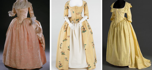 peremadeleine:a rainbow of eighteenth-century dresses & gowns
