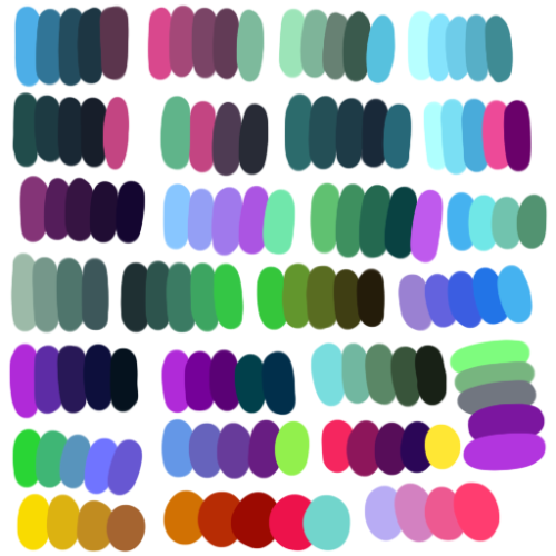 stlop: in tribute to this post, have some more color palettes that i’ve been keeping locked up