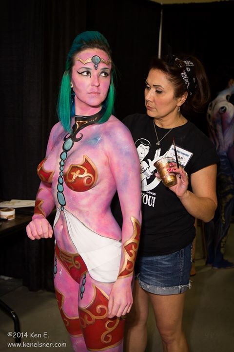 danny-cee-:  toastee227:  “Goddess of the Galaxy” by 1st prize winner Jasmine Ringo. Photography by Ken Elsner. I’m so grateful I had the opportunity to model for the Las Vegas Bodypaint Throwdown Jamtacular at the Art-N-Ink Expo. It was
