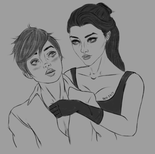 brigmod: @asynca was awesome enough to contribute to my ko-fi (which meant I could eat at work) so this Tipping The Velvet inspired Widowtracer weird shit is my thank you!Idk what this style is just go with it. Bless you, peddler of fine fics.  { ko-fi