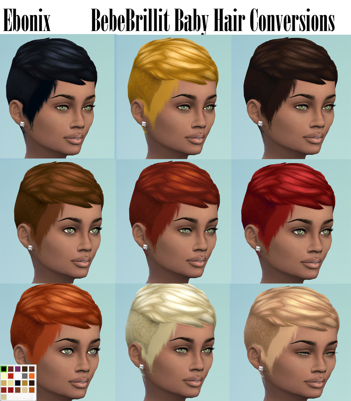 Sims 4 Cc💕 — Ebonixsimblr ★ Bebebrillit Baby Hair