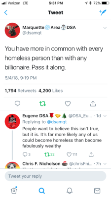 ptenterprises:“Socialism never took hold in America because the poor see themselves not as an exploited proletariat, but as temporarily embarrassed millionaires.” - source disputed, but accurate