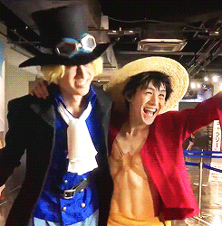 sableu:  Tokyo One Piece Tower Sabo and Luffy + stealing my gotdamn heart Sources