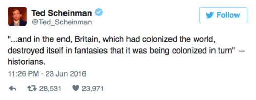 micdotcom:In the wake of the Brexit, many have taken to Twitter to point out the irony of the U.K.’s