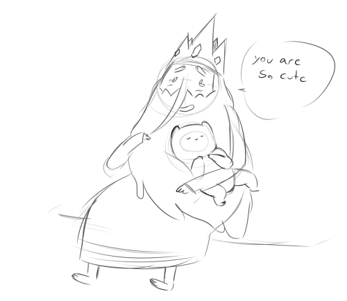 Porn Pics the-snowflake-owl:  AU where Ice King found