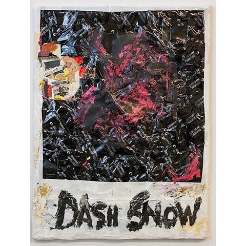 I created a mixed media piece last year in homage to Dash Snow after discovering his work @TheBrantF