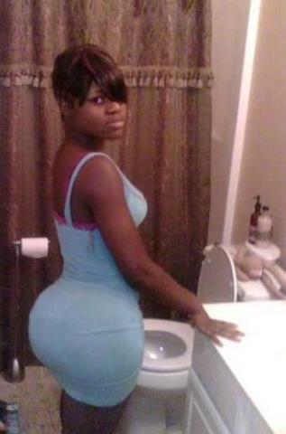 blkgurl4bwc:My gurl T! Isn’t she sexy with that big booty?! Sorry black guys, she only digs wh