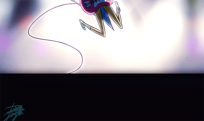 greenwithenby:  meloniade:  when a simple animation exercise turns into Pearl shredding I