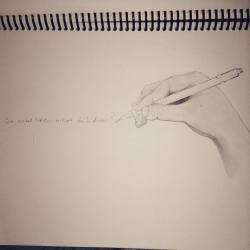 So now like, what do I draw? I&rsquo;m trying to get back into drawing, but I&rsquo;m in a slump at the moment. I&rsquo;ll consider requests. #requests #drawing #pencil #myartskills #hand #myhand #art