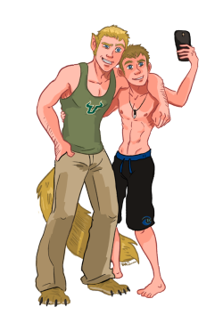 tohdaryl:  &ldquo;I’m gonna Instagram this.&quot;  Andrew and Stephen commissioned by Aux Cheins &copy; 2014.  