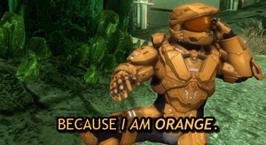 -Actually, uh, we were wondering if we could maybe change our name to, uh, Orange team.-What differe